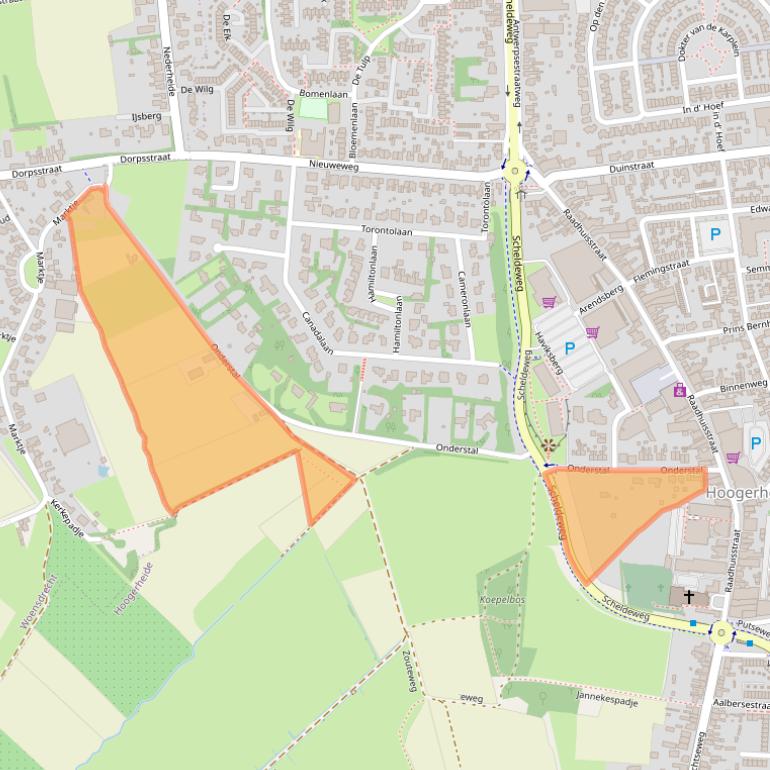 Kaart van postcodegebied 4631NN.