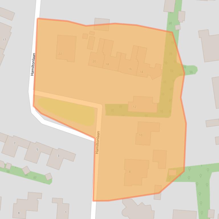 Kaart van postcodegebied 4631NZ.