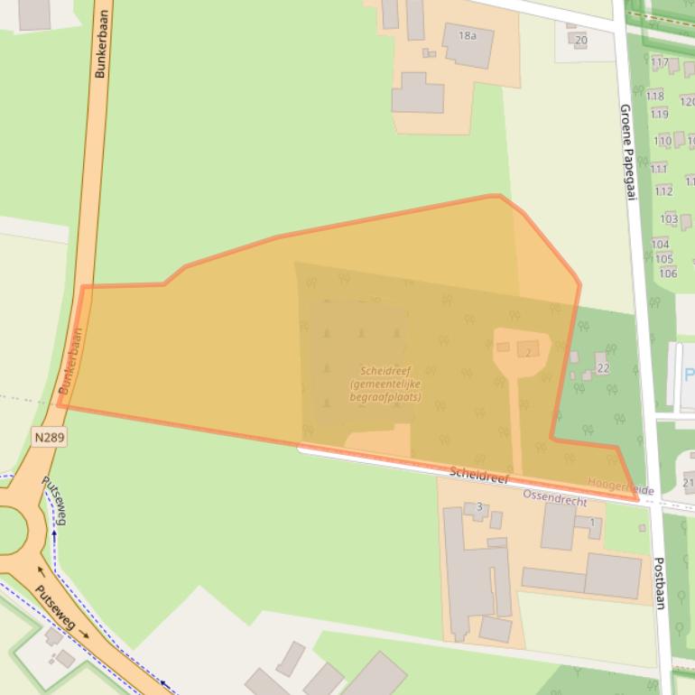 Kaart van postcodegebied 4631RG.