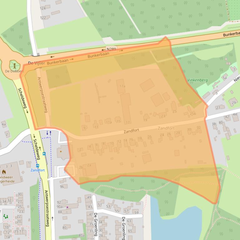 Kaart van postcodegebied 4631RK.