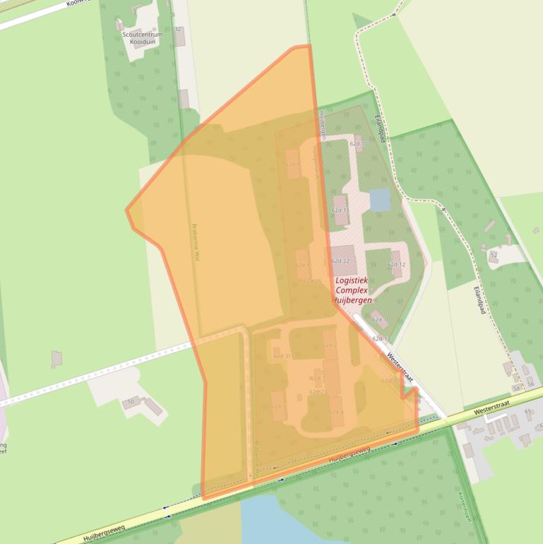 Kaart van postcodegebied 4631SE.