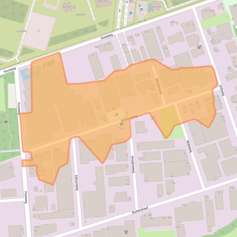 Kaart van postcodegebied 4631ST.