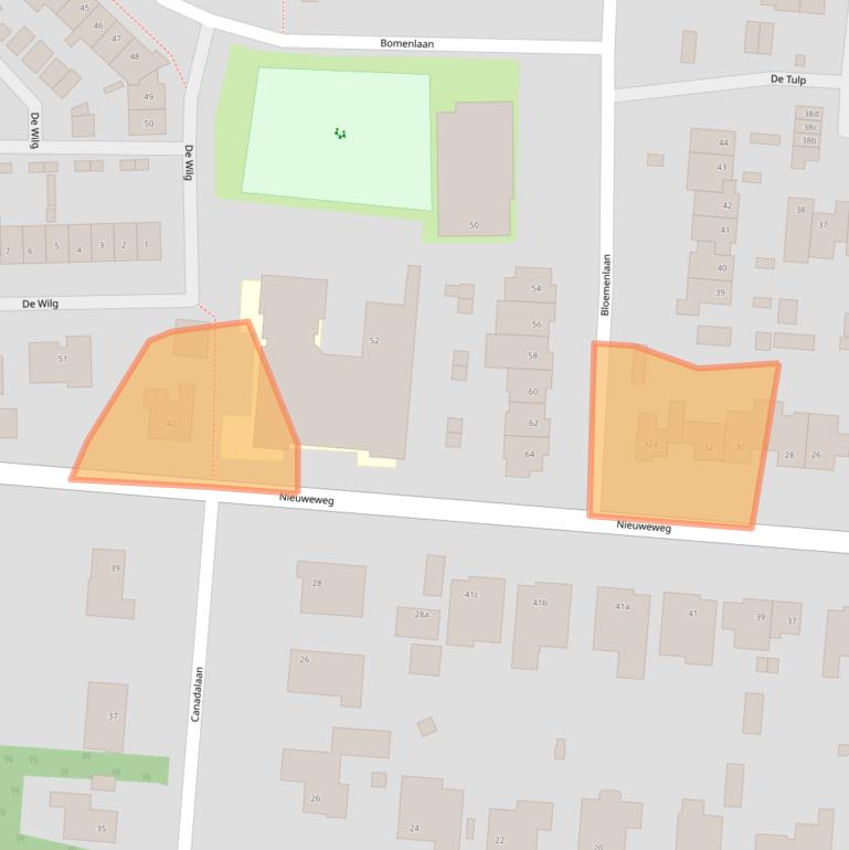 Kaart van postcodegebied 4631TG.