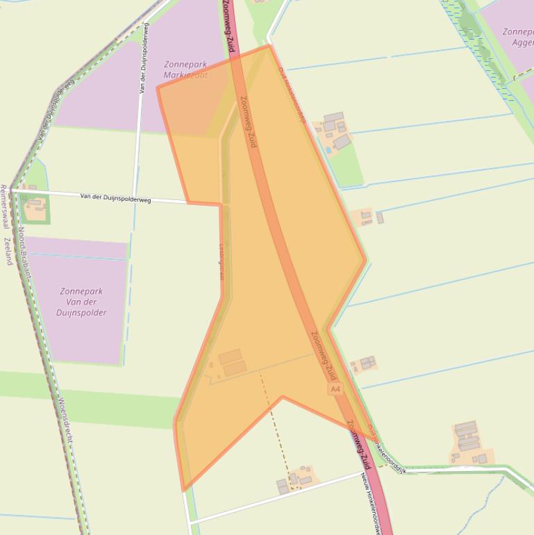 Kaart van postcodegebied 4634PA.