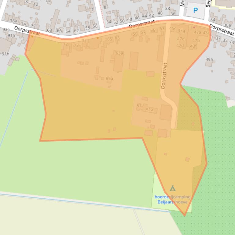 Kaart van postcodegebied 4634TN.