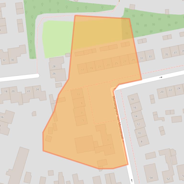 Kaart van postcodegebied 4634VA.