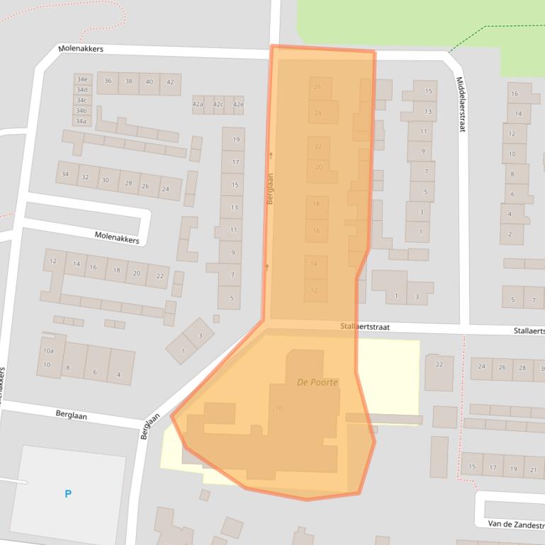 Kaart van postcodegebied 4634VH.