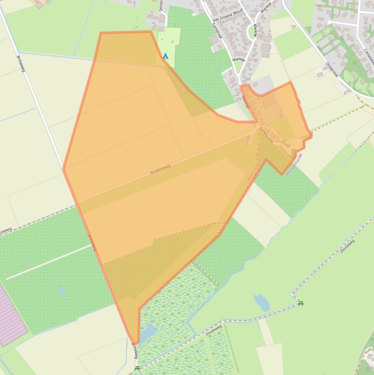 Kaart van postcodegebied 4634VV.