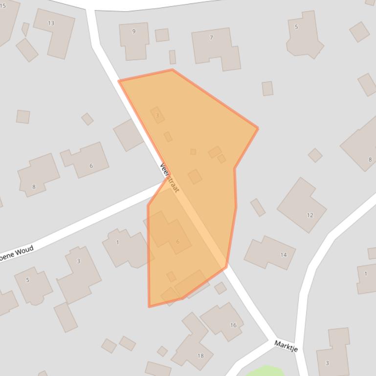 Kaart van postcodegebied 4634VZ.