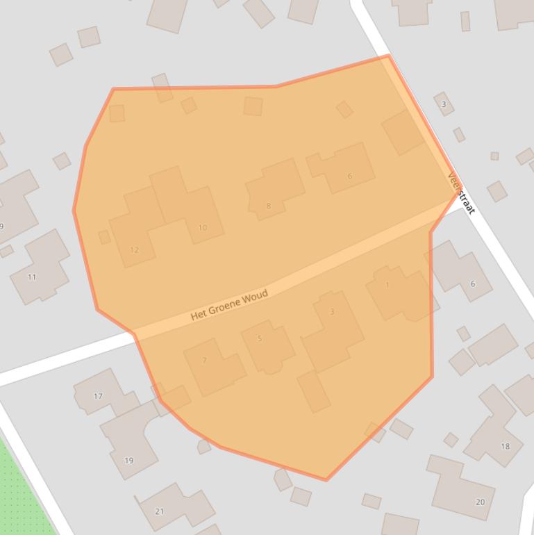 Kaart van postcodegebied 4634WD.