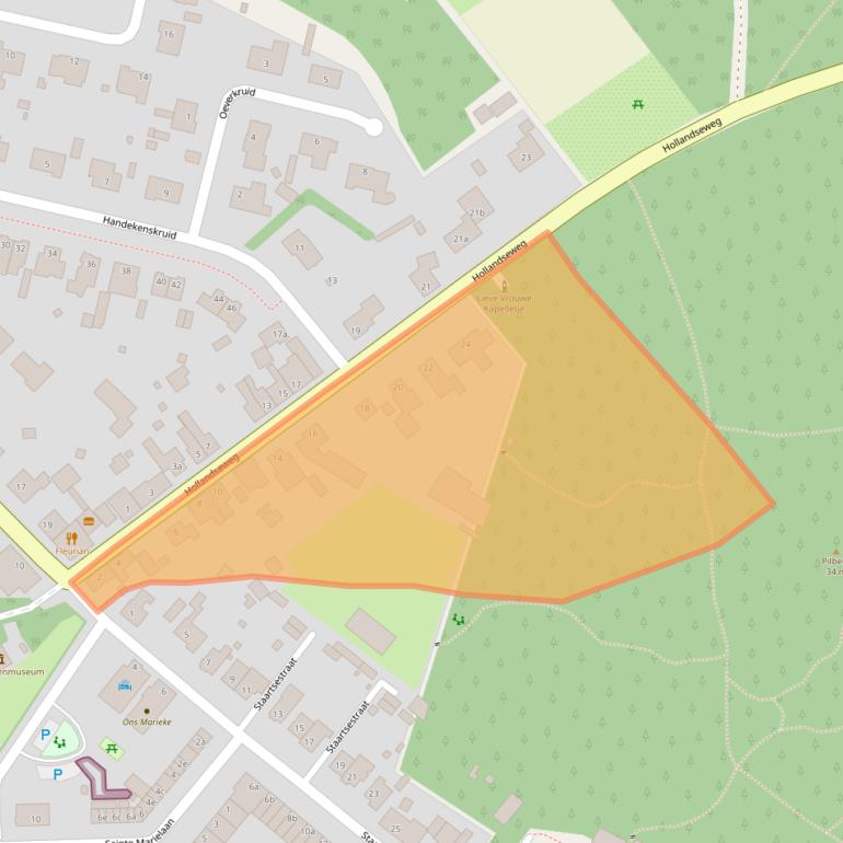 Kaart van postcodegebied 4635BE.