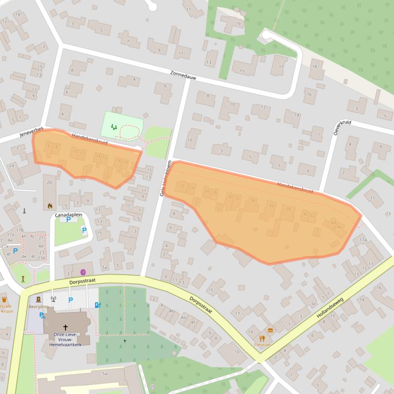 Kaart van postcodegebied 4635BJ.