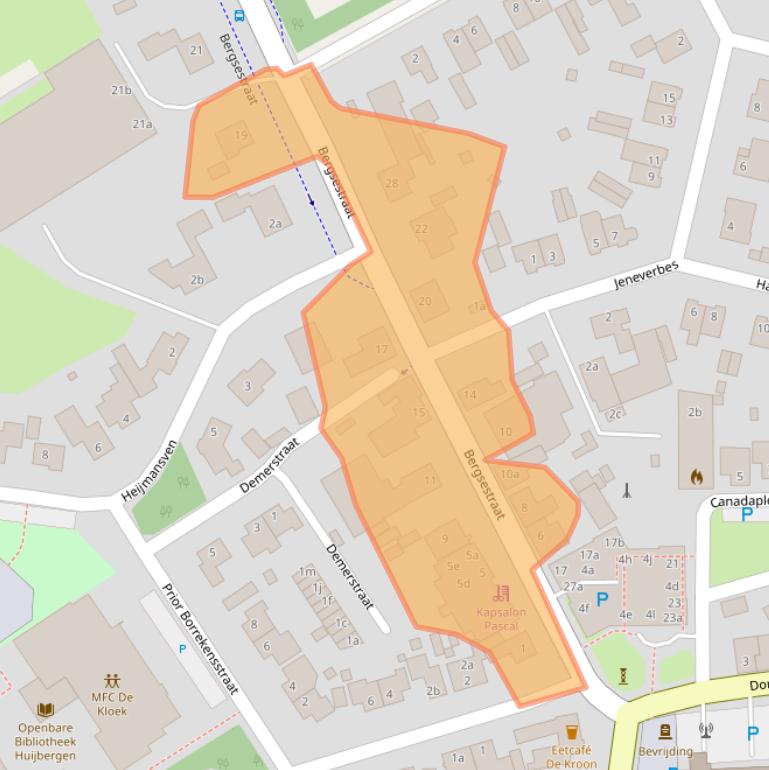 Kaart van postcodegebied 4635BS.