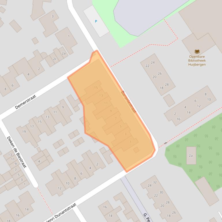 Kaart van postcodegebied 4635BX.