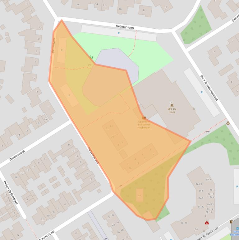 Kaart van postcodegebied 4635BZ.