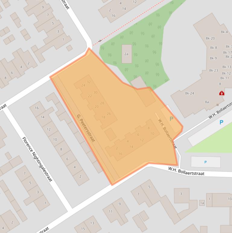 Kaart van postcodegebied 4635CB.