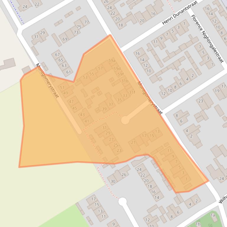 Kaart van postcodegebied 4635CD.