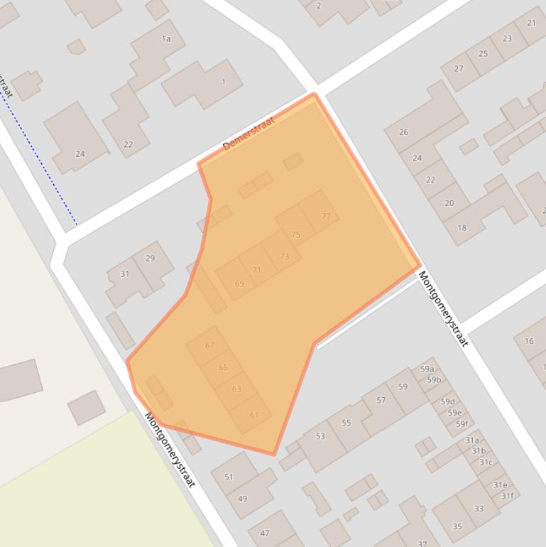 Kaart van postcodegebied 4635CE.