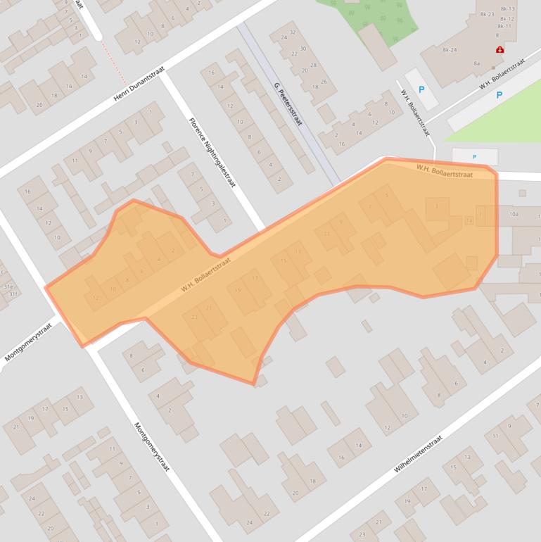 Kaart van postcodegebied 4635CK.