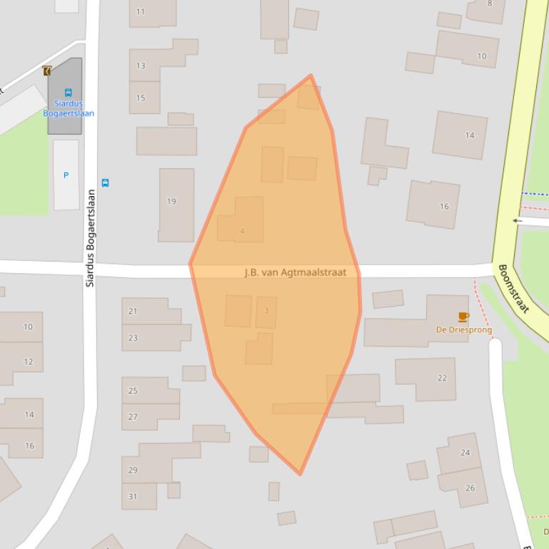 Kaart van postcodegebied 4635CN.