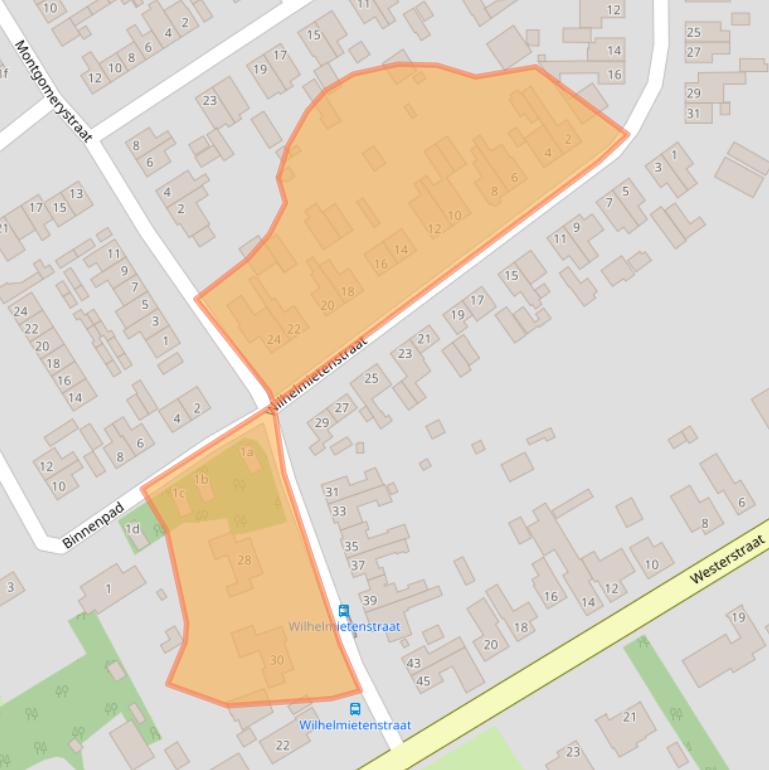 Kaart van postcodegebied 4635CR.