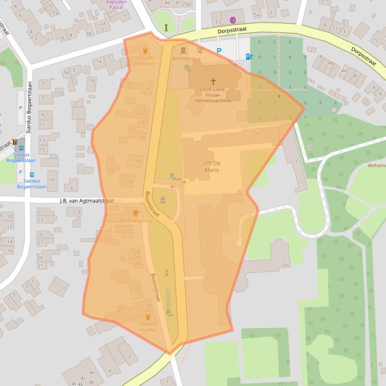 Kaart van postcodegebied 4635CX.