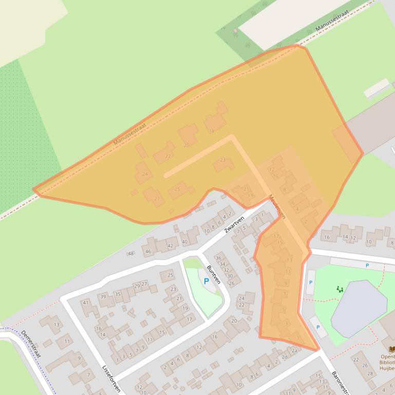 Kaart van postcodegebied 4635DK.