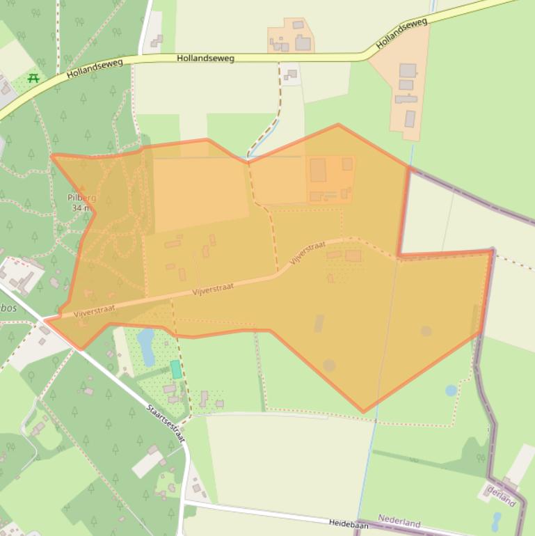 Kaart van postcodegebied 4635RA.