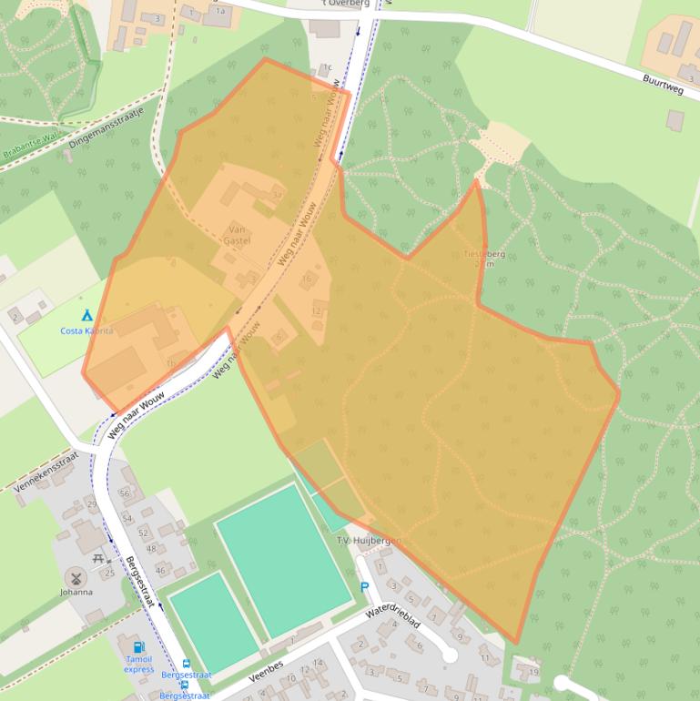 Kaart van postcodegebied 4635RE.