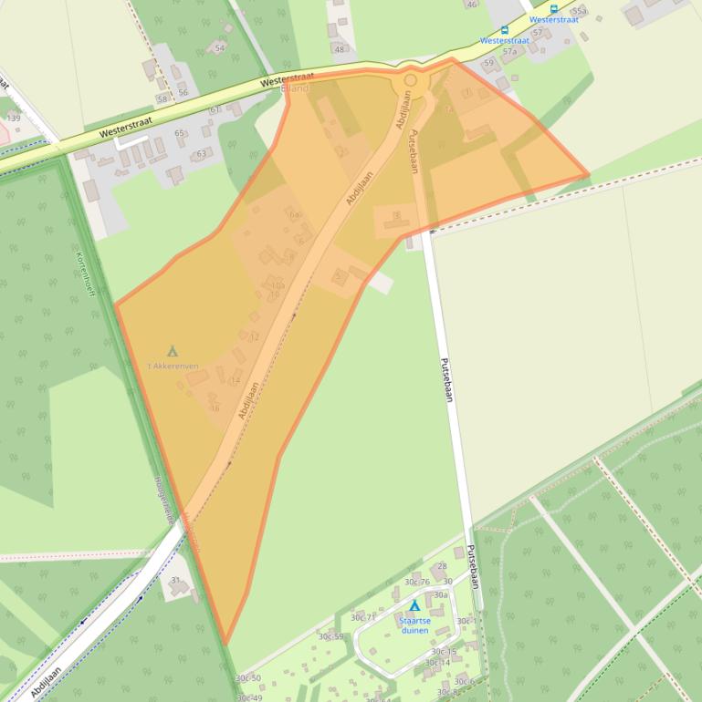 Kaart van postcodegebied 4635RT.