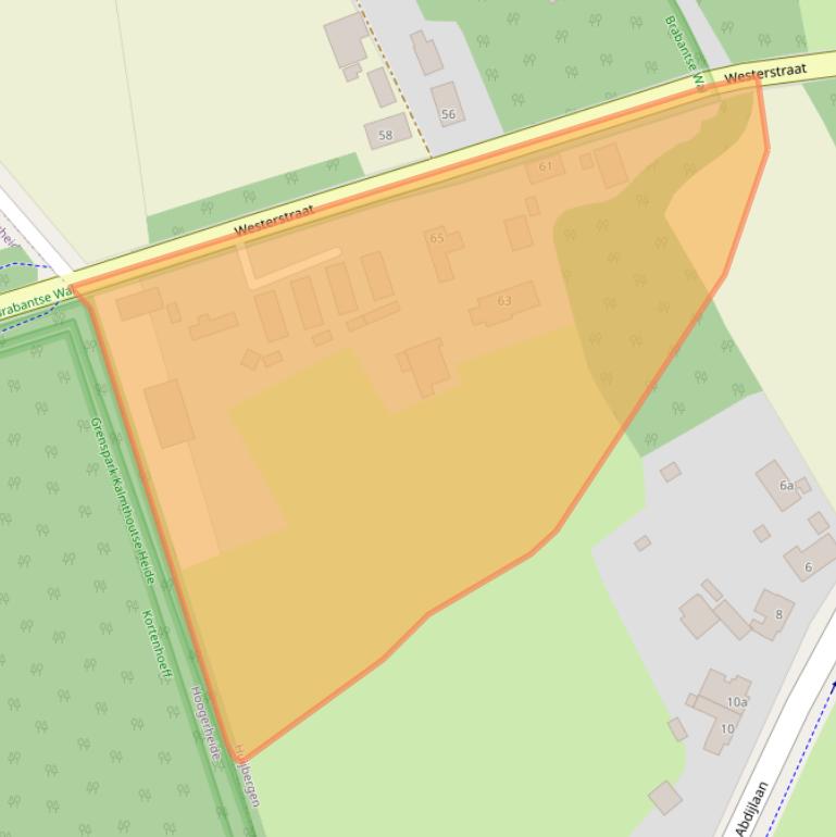 Kaart van postcodegebied 4635RW.