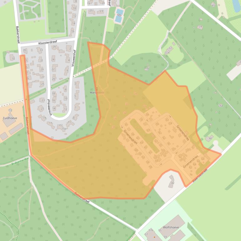 Kaart van postcodegebied 4635SB.