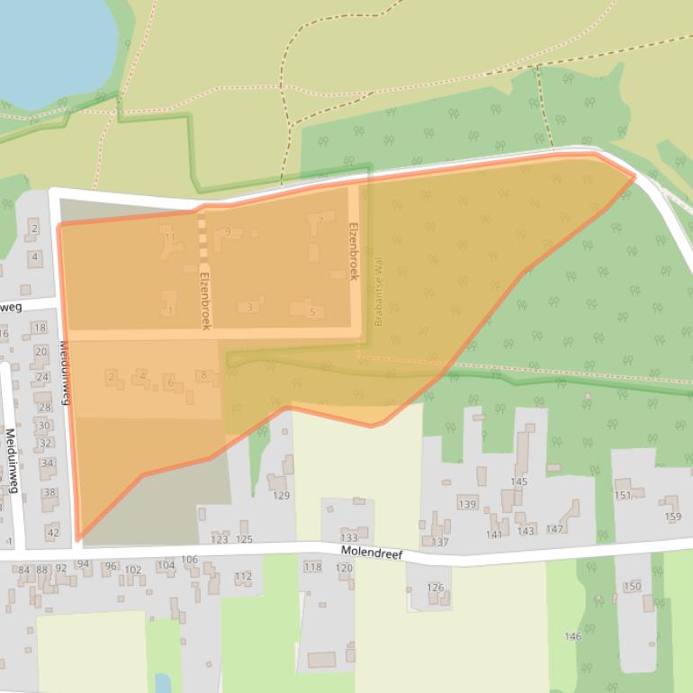 Kaart van postcodegebied 4641BR.
