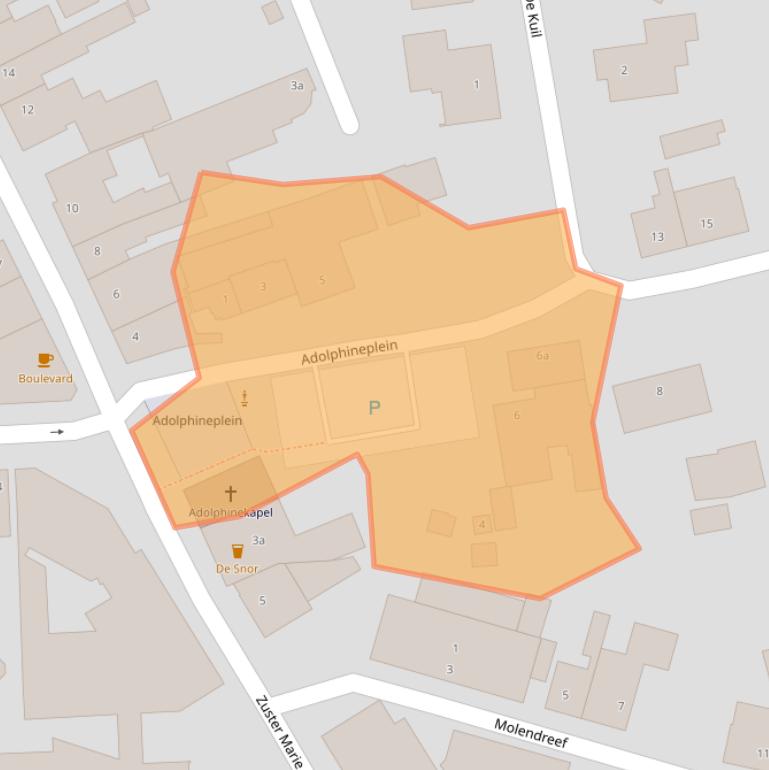 Kaart van postcodegebied 4641EH.