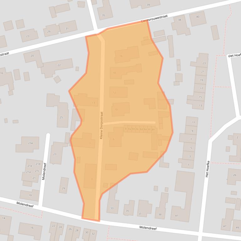 Kaart van postcodegebied 4641EJ.