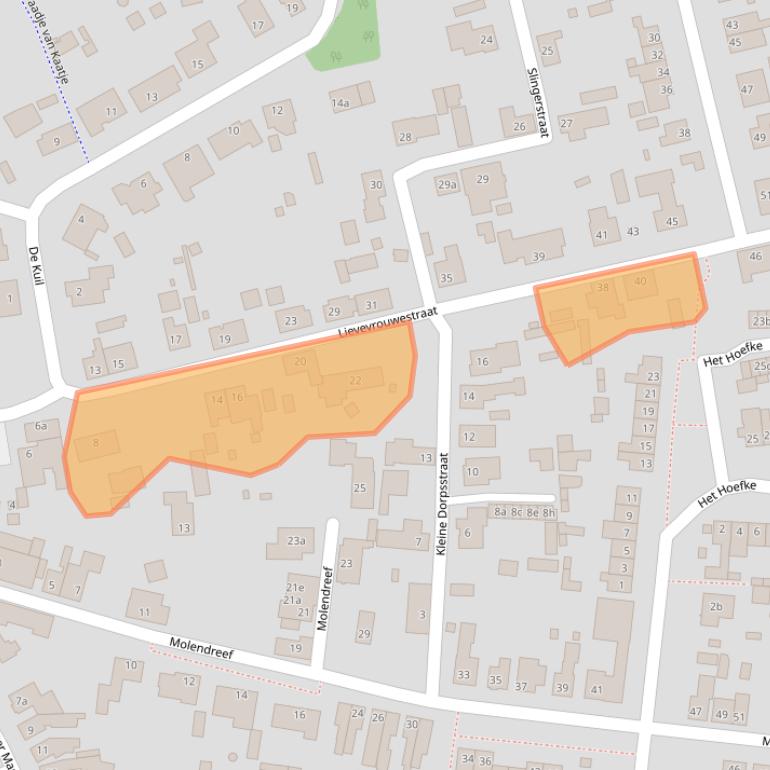 Kaart van postcodegebied 4641EN.