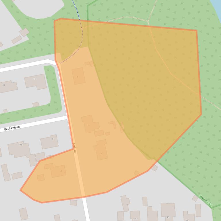 Kaart van postcodegebied 4641ES.