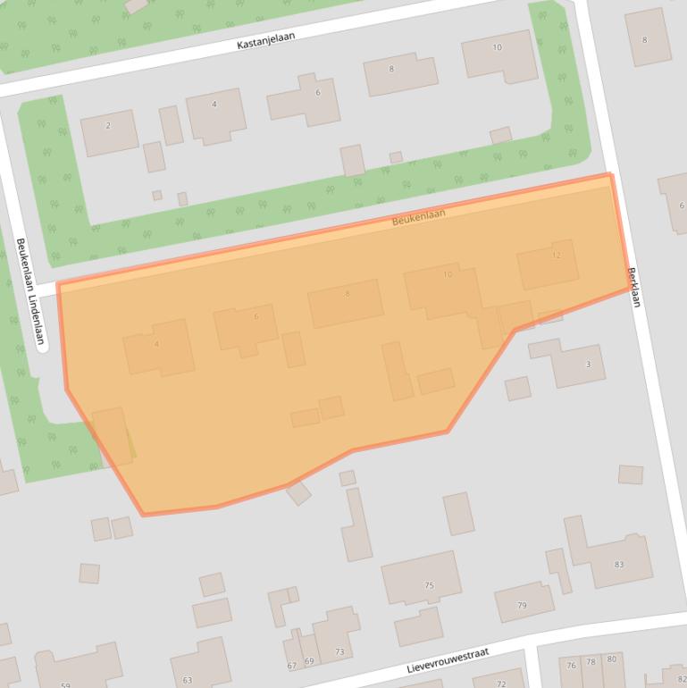 Kaart van postcodegebied 4641EV.