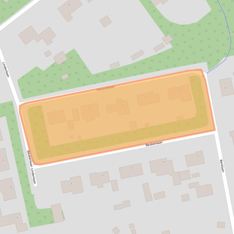 Kaart van postcodegebied 4641EX.