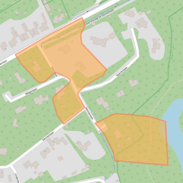 Kaart van postcodegebied 4641GB.