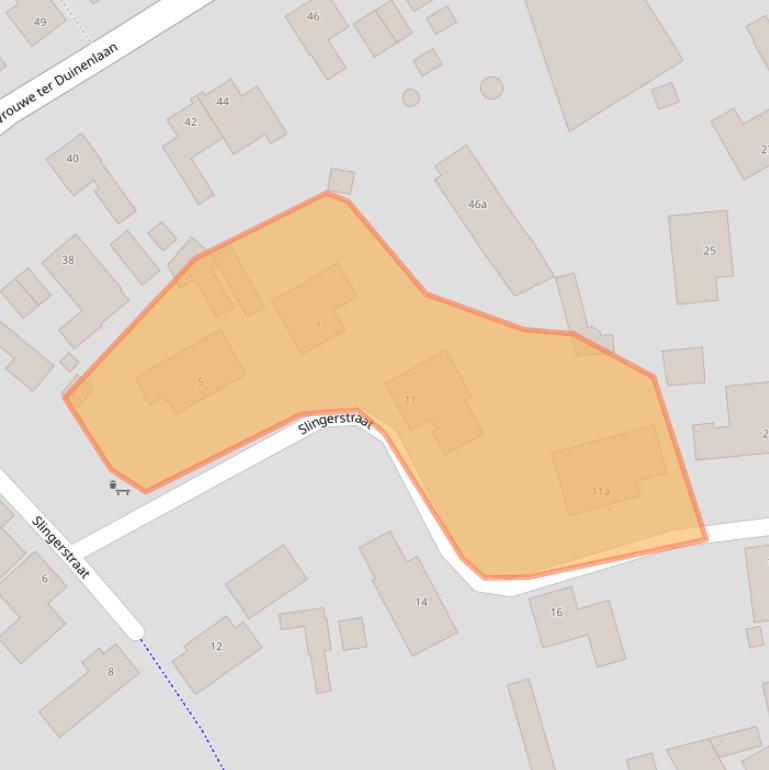 Kaart van postcodegebied 4641GJ.