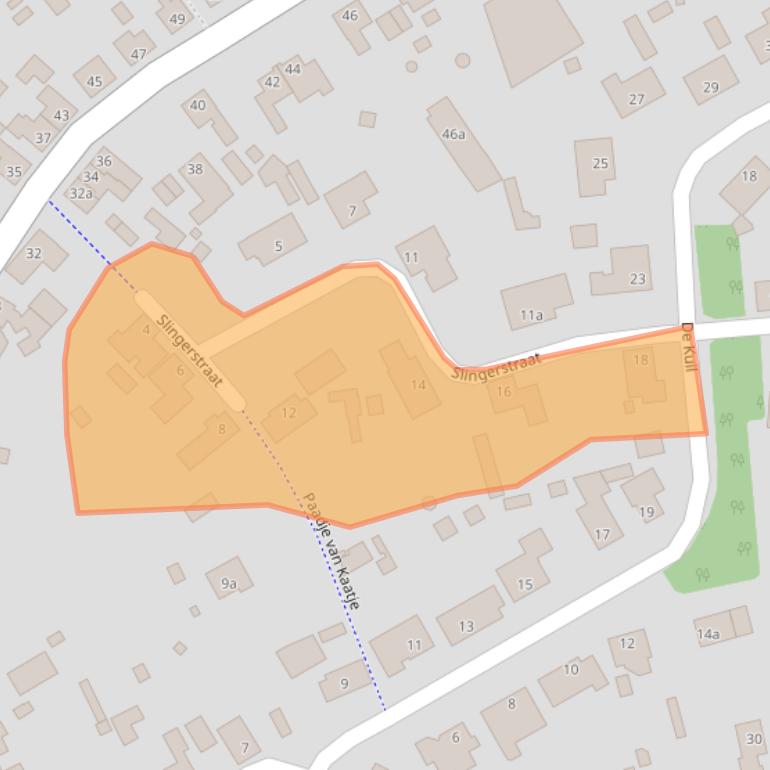 Kaart van postcodegebied 4641GL.