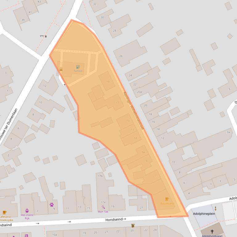 Kaart van postcodegebied 4641GR.