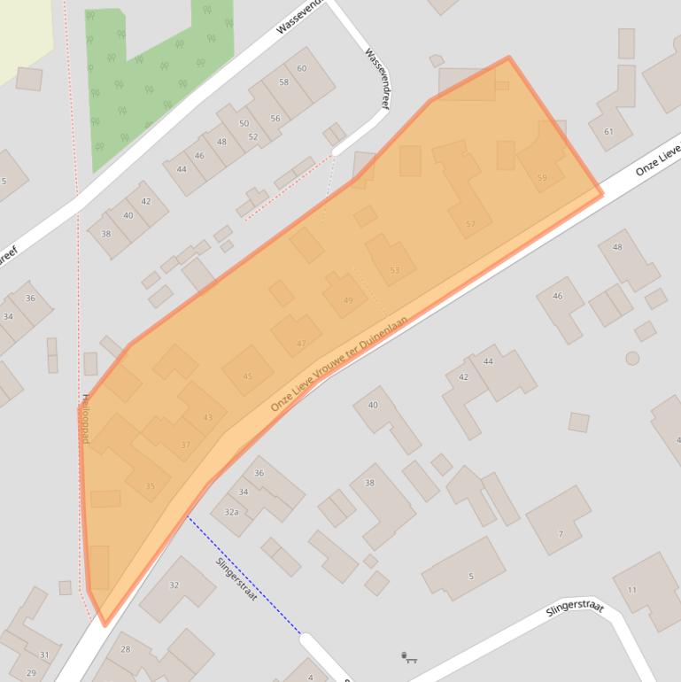 Kaart van postcodegebied 4641HB.