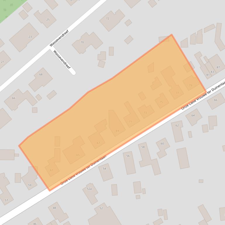 Kaart van postcodegebied 4641HC.