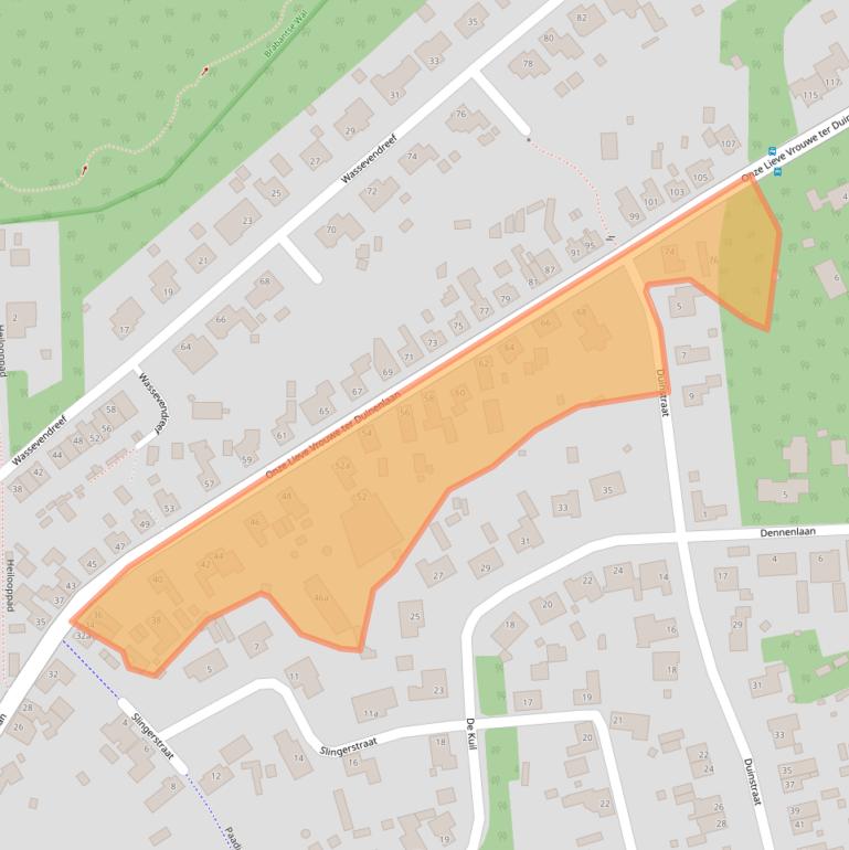 Kaart van postcodegebied 4641HG.