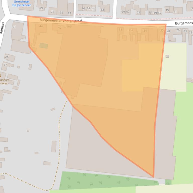 Kaart van postcodegebied 4641JD.
