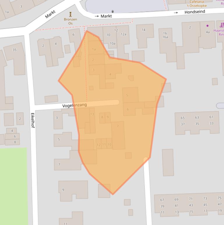 Kaart van postcodegebied 4641JK.