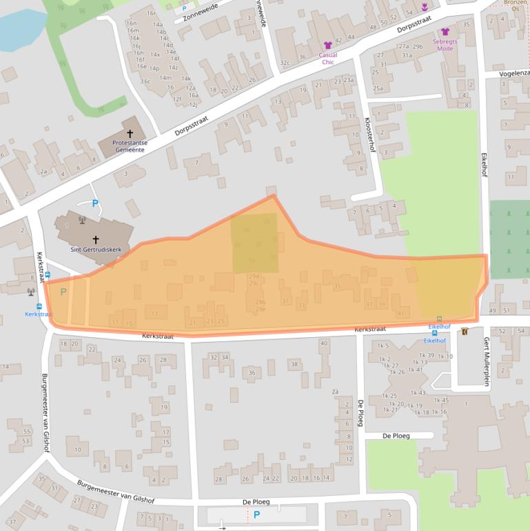 Kaart van postcodegebied 4641JR.