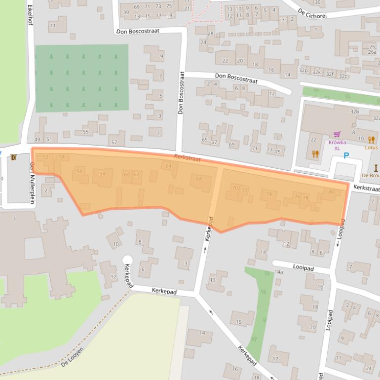 Kaart van postcodegebied 4641JV.